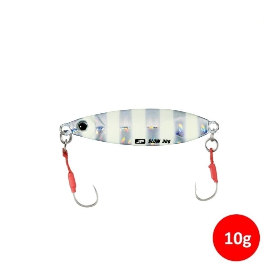 Major Craft Jigpara Slow 10 gr Jig - Zebra Glow