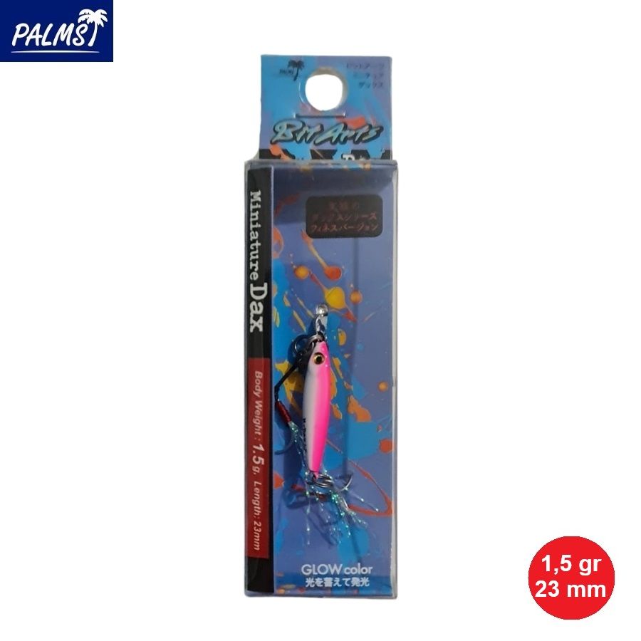 Palms BitArts Miniature Dax 1.5 gr Metal Jig - G-04 - Glow Pink