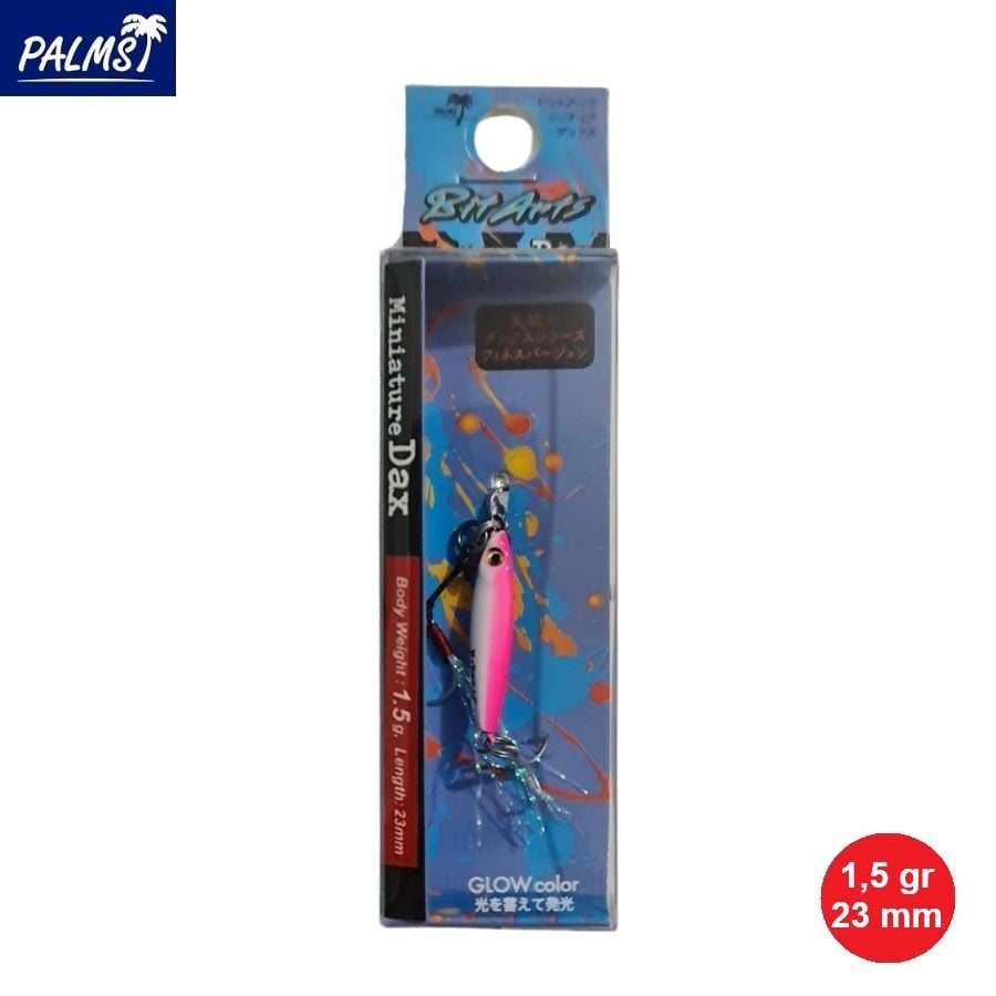 Palms BitArts Miniature Dax 1.5 gr Metal Jig - G-04 - Glow Pink