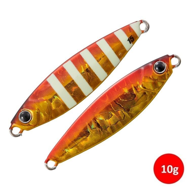 Major Craft Jigpara Micro 10 gr Jig - Red Gold Zebra