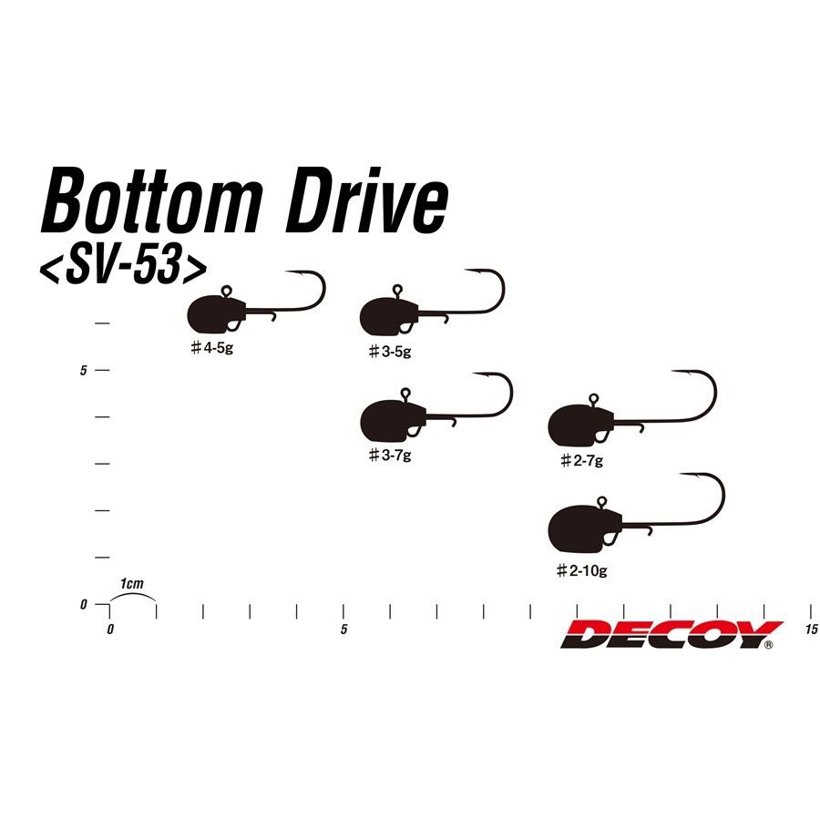 Decoy Bottom Drive SV-53 Jighead 7 gr No3