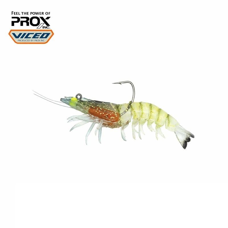 Prox Viceo Swim Bait Shrimp Raw 3inç - Clear The Flash Karides Yem
