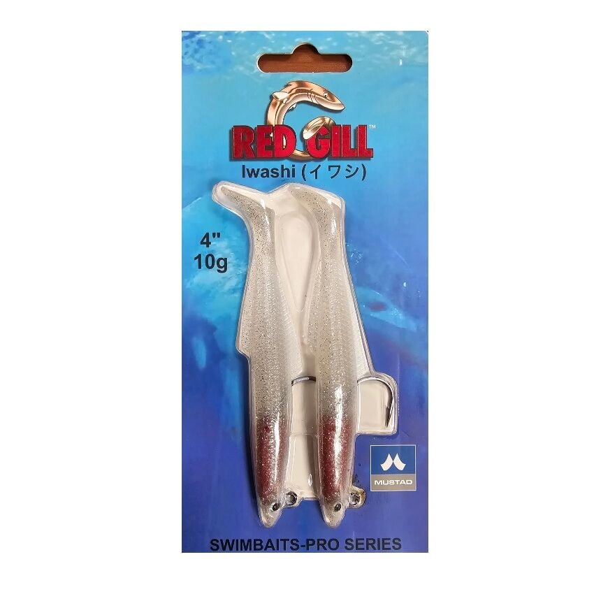 Red Gill Iwashi 100mm Silikon Yem - Diamond White