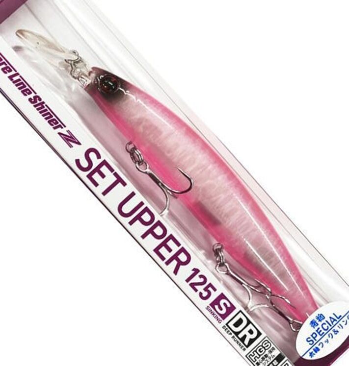 Daiwa Shoreline Shiner Z Set Upper 125S DR Maket Balık - Double Pink Clear Glow
