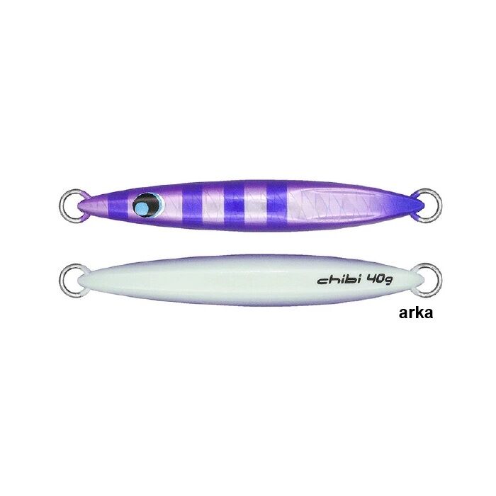 Uroco Chibi Hiroto Model 60 gr Metal Jig - 250G Purple Zebra/Full Glow