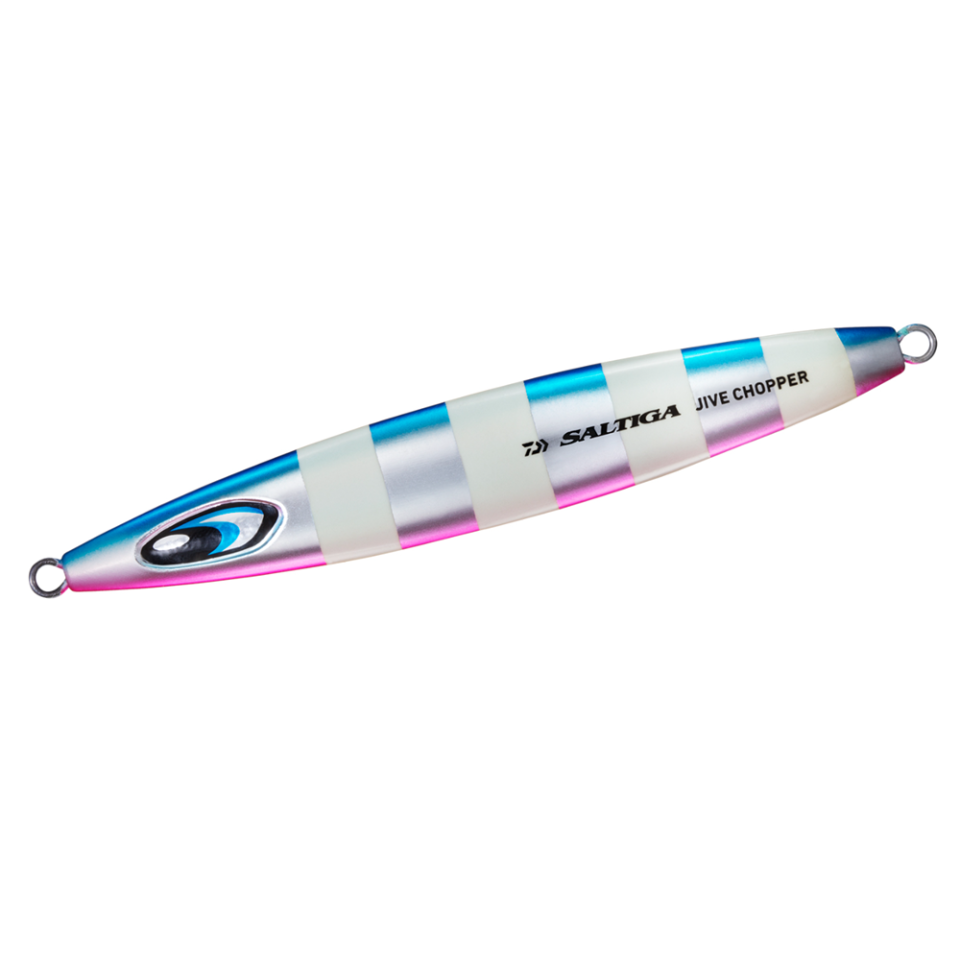 Daiwa Saltiga Jive Chopper Rear Short Jig 350 g - ML Blue Pink Zebra Glow