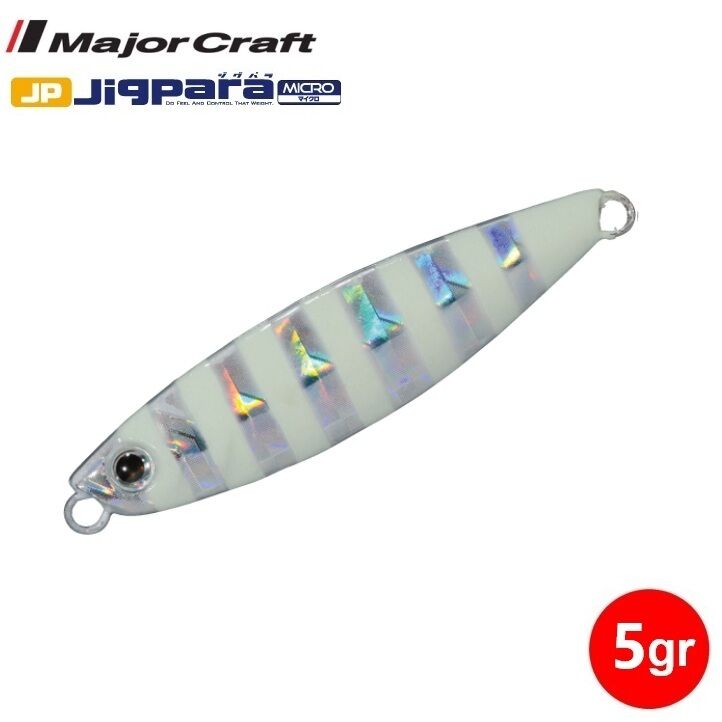 Major Craft Jigpara Micro 5 gr Jig - Zebra Glow