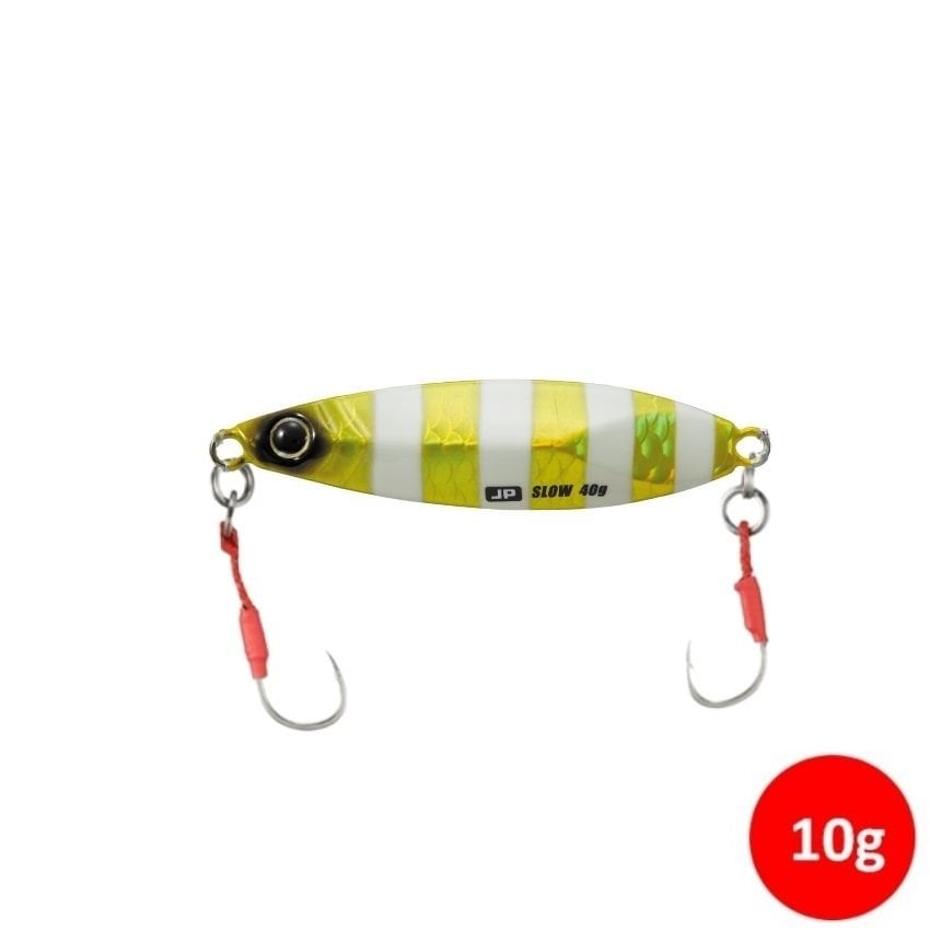 Major Craft Jigpara Slow 10 gr Jig - Chart Gold Zebra