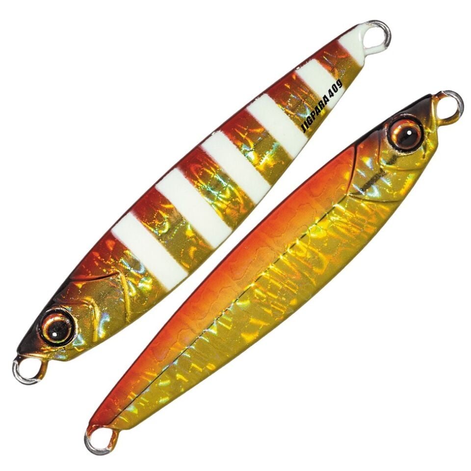 Major Craft Jigpara Short 20 gr Jig - 2Ton Red Gold Zebra