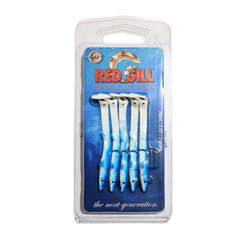 Red Gill Evolution 70mm Silikon Yem - Blue White