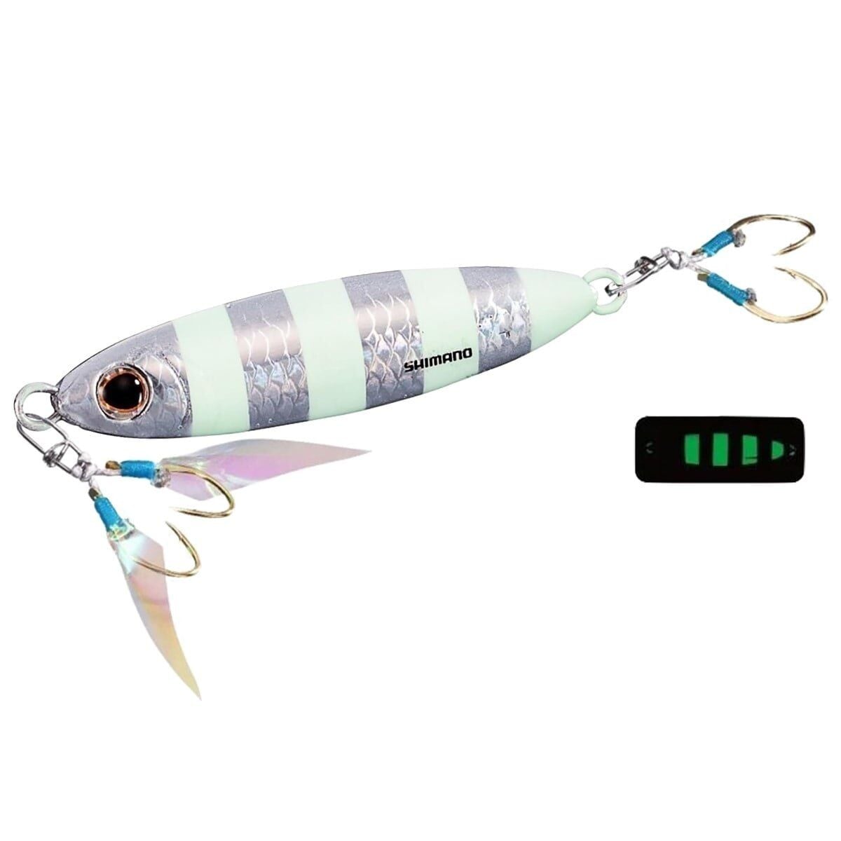 Shimano Ocea Stinger Butterfly Flat Light 60 gr Jig - Zebra