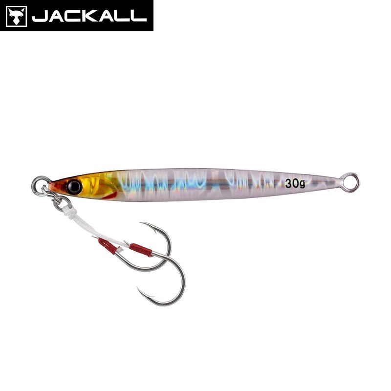 Jackall Big Backer Slide Stick Jig 40 gr - Shirasu Silver Border Holo