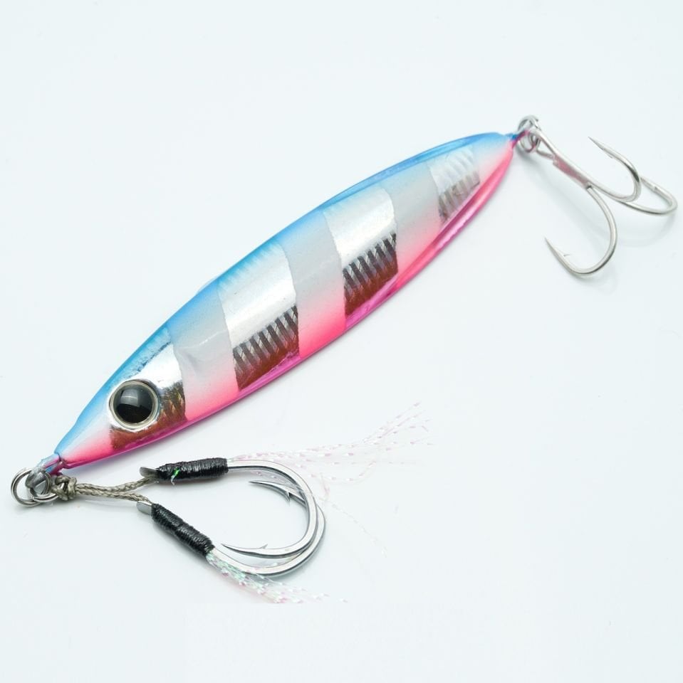 Zeake Z-BIT 40 gr Jig - ZB012 - Blue Pink Zebra Glow