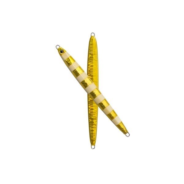 Palms Slow Blatt Long Slow Jig 40 gr - MG-547 Zebra Gold (Stripe Glow)