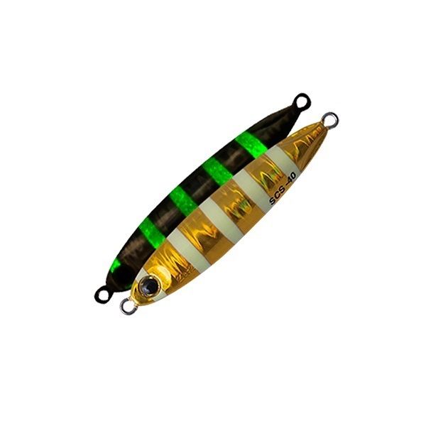Palms Slow Blatt Cast Slim Jig 40 gr -MG-547 Zebra Gold