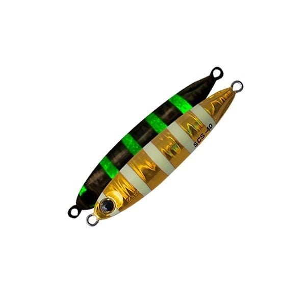 Palms Slow Blatt Cast Slim Jig 40 gr -MG-547 Zebra Gold