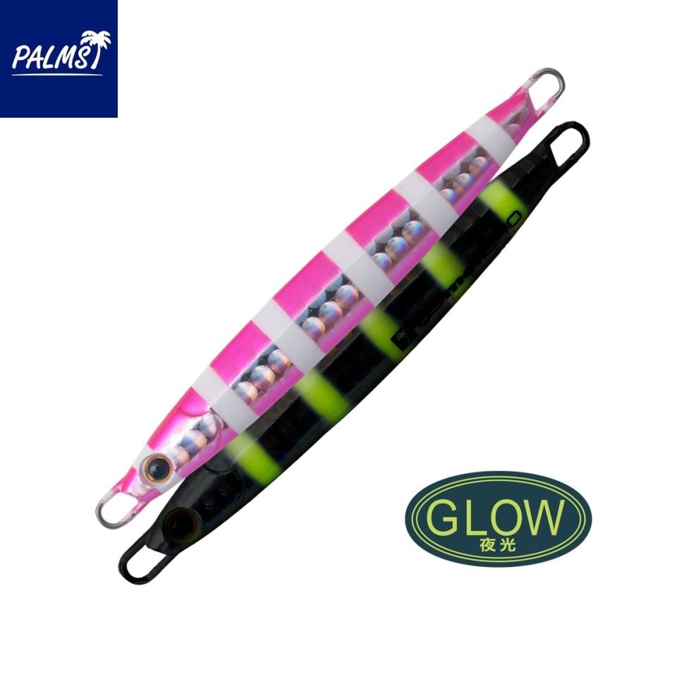 Palms Smelt Jig 60 gr -RZ-474- Double Pink Zebra Glow