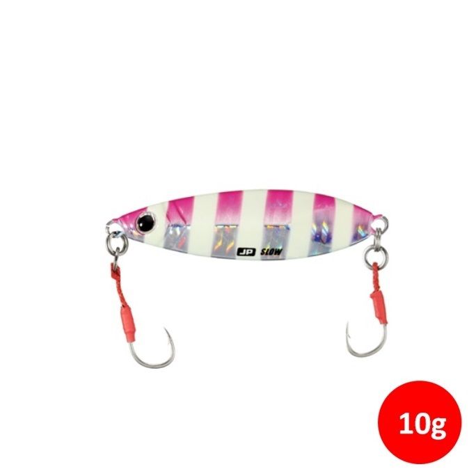 Major Craft Jigpara Slow 10 gr Jig - Pink Zebra - Kalamarav