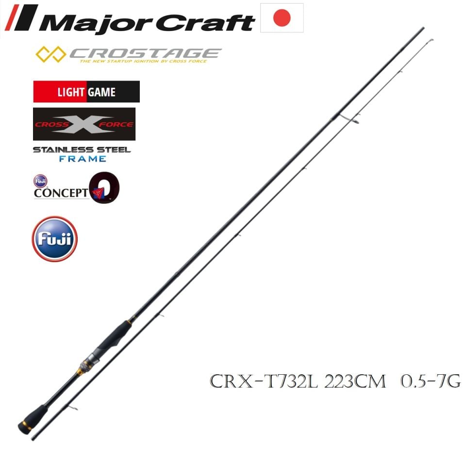 Major Craft Crostage New CRX-T732L LRF Mebaru Kamış Tubular Uç 223 cm 0.5-7g