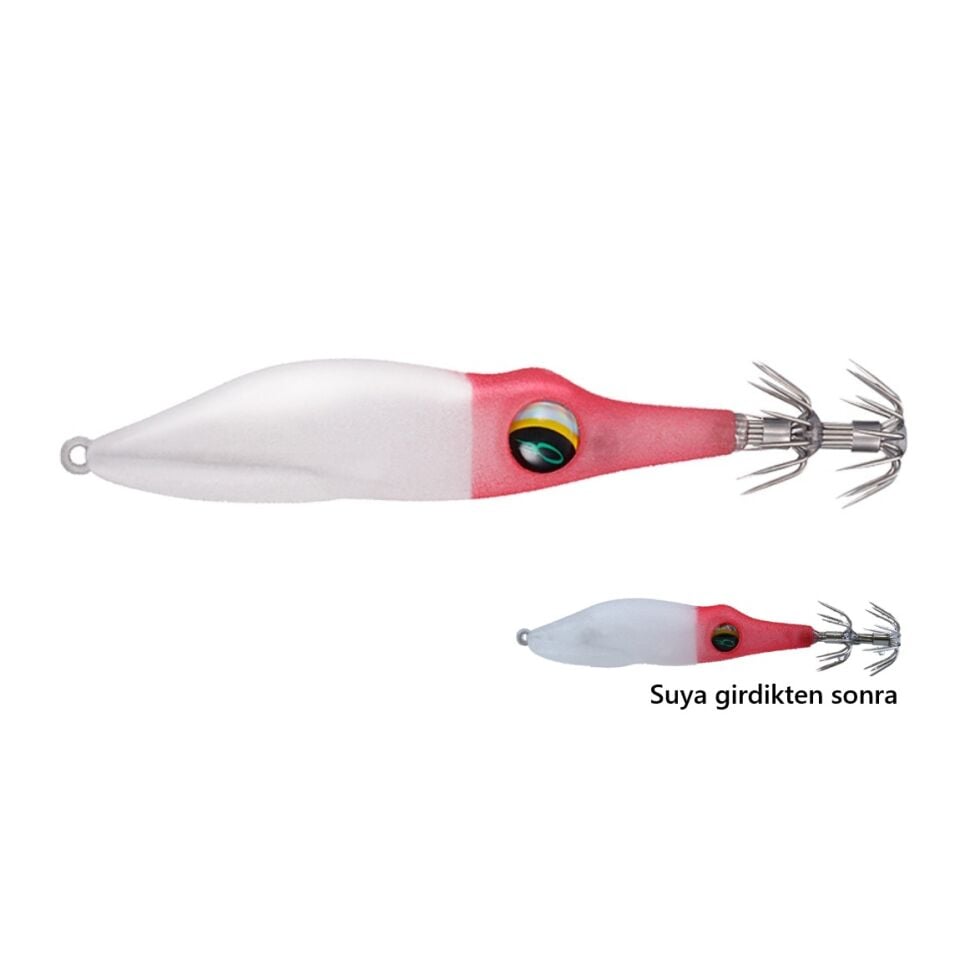 Daiwa Emeraldas Squid Metal Dropper Type SQ F 2.5 Red White Kalamar Zokası