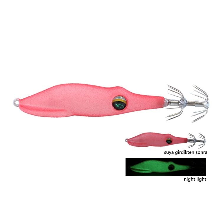 Daiwa Emeraldas Squid Metal Dropper Type SQ  F RV 1.8 Kalamar Zokası - All Red