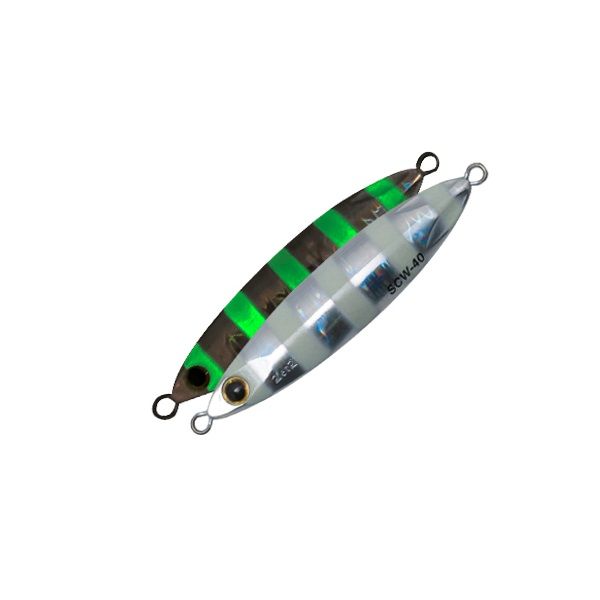 Palms Slow Blatt Cast Wide Jig 60 gr -MG-530-Zebra Glow