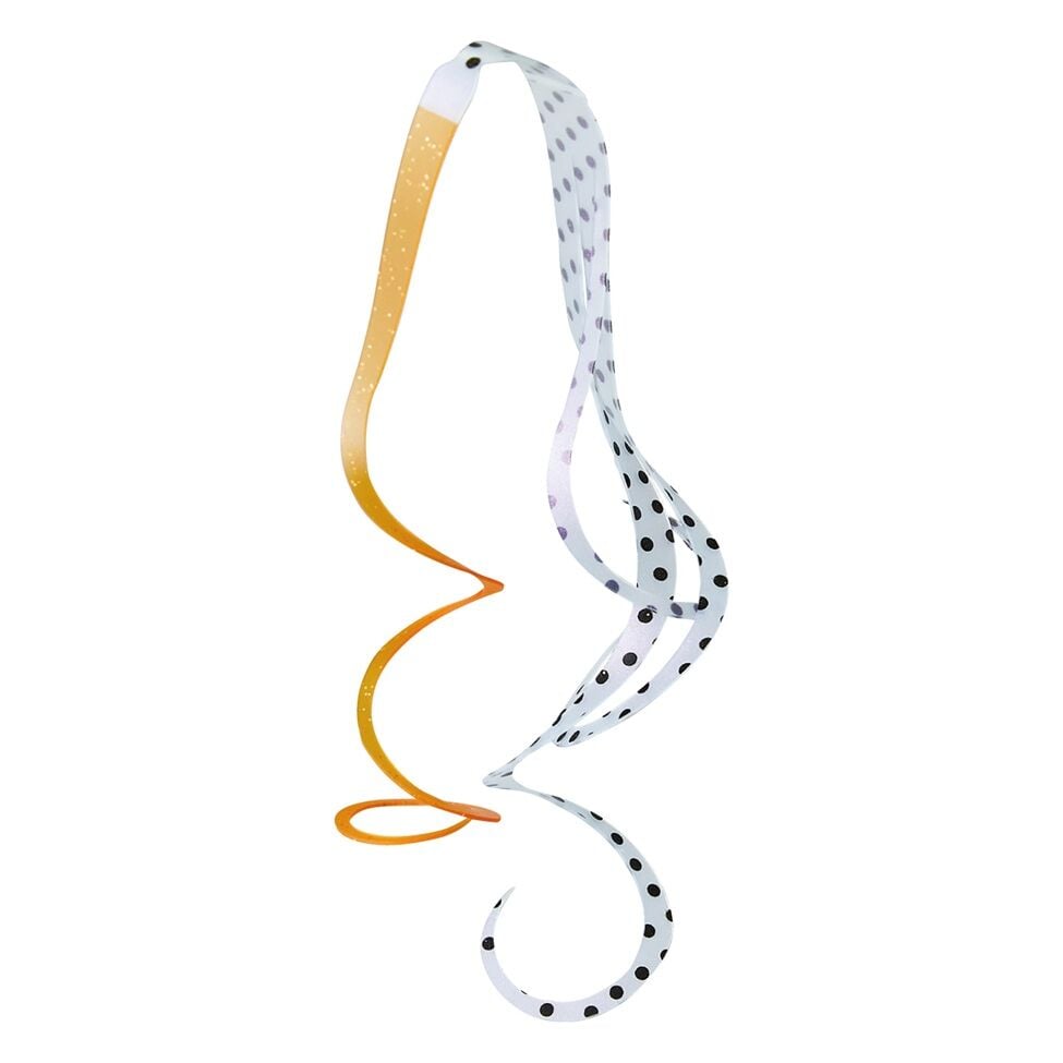 Gamakatsu Sakuragen Silicone Necktie Cascade Curly - 18 Orange Chimura Black Spot