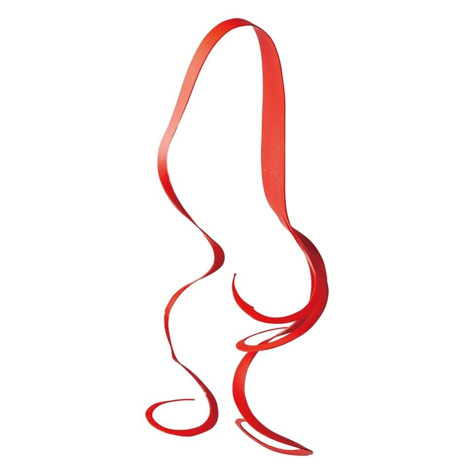 Gamakatsu Sakuragen Silicone Necktie Cascade Curly - 8 Solid Red