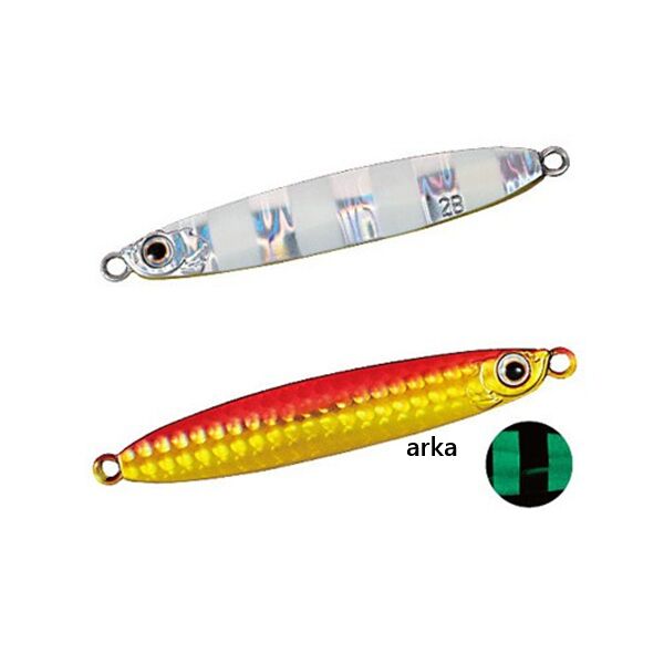 Shimano Coltsniper JM-002M 21 gr Metal Jig - 47T Red And Gold Zebra Glow