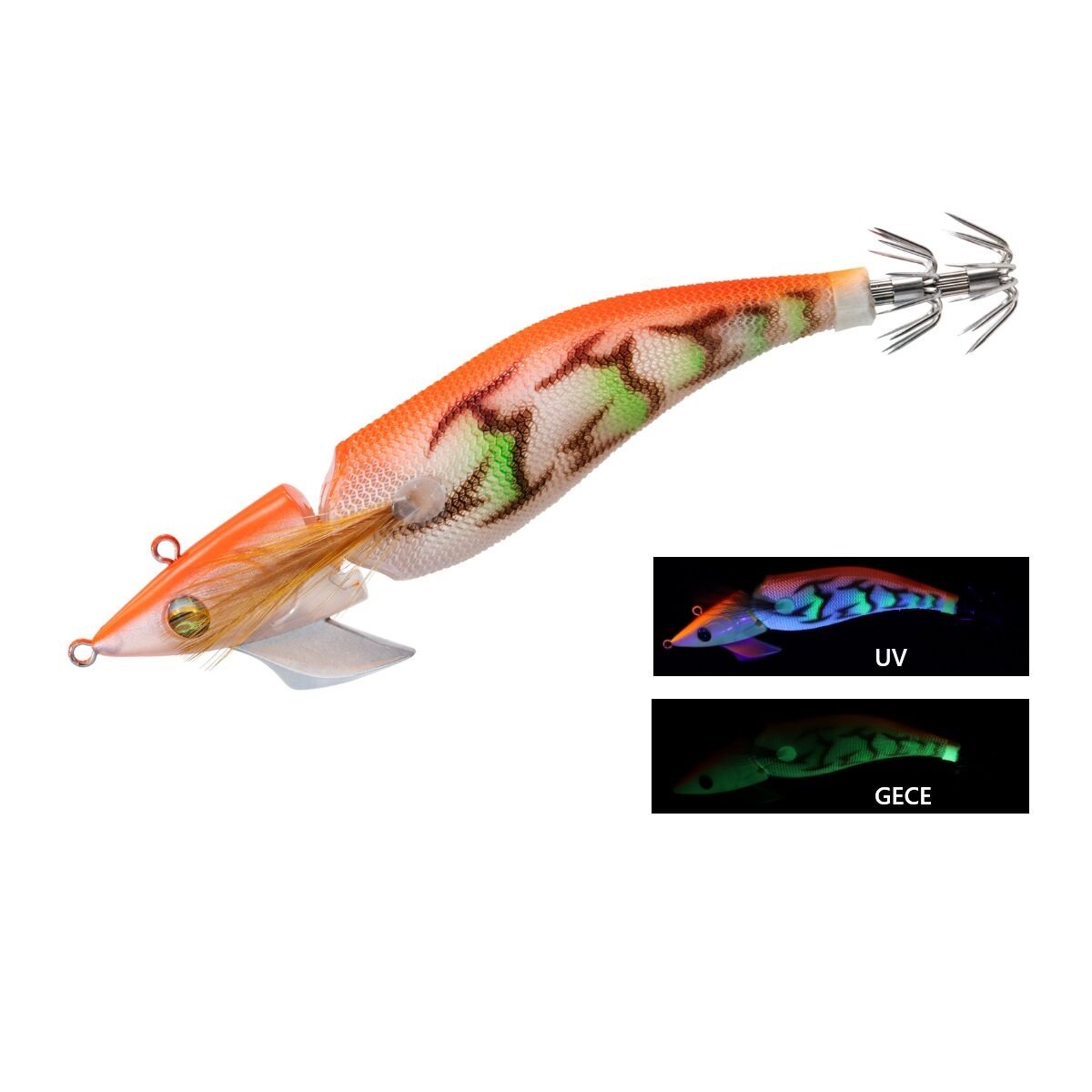 Daiwa Emeraldas Amorous Joint 3.5 Kalamar Zokası - Luminous Orange Shrimp