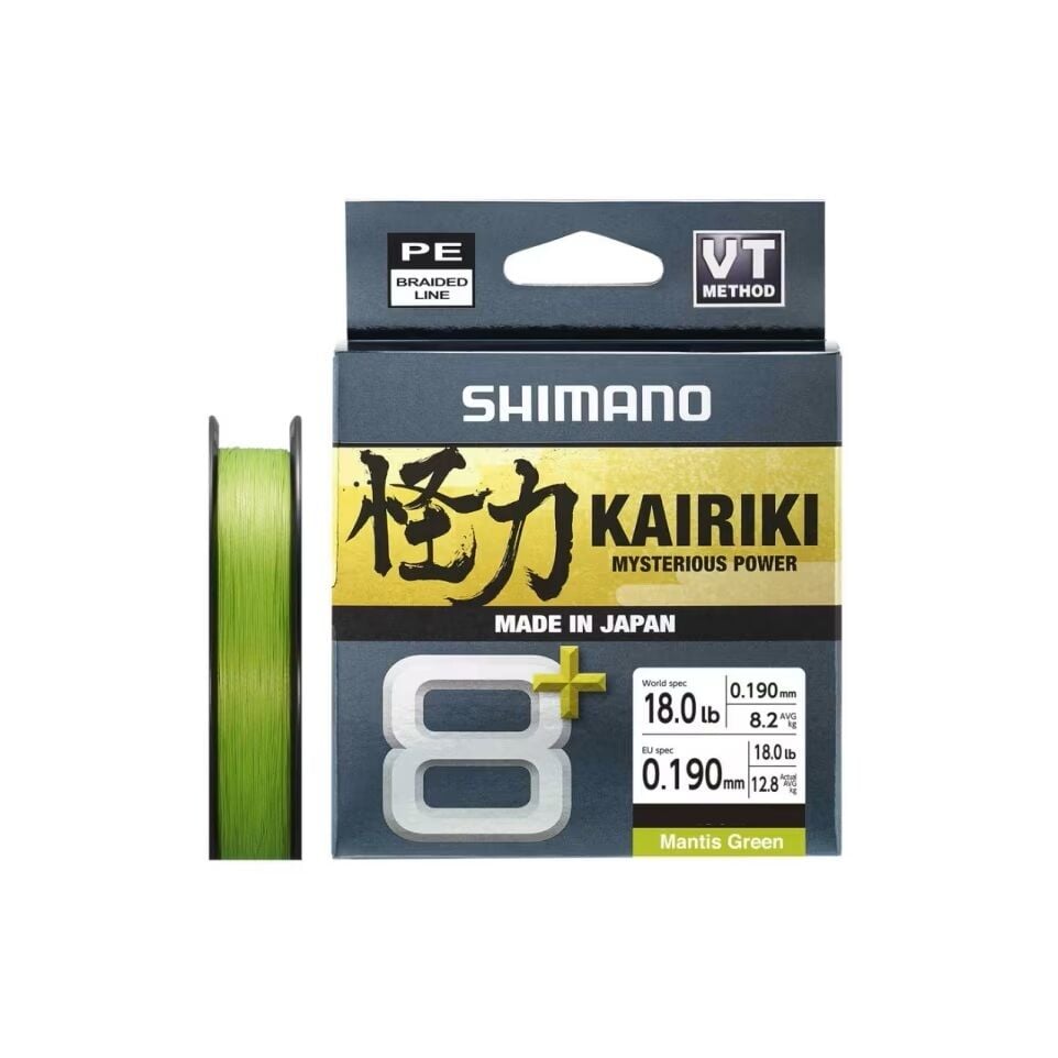 Shimano Kairiki 8+ 300 m Mantis Green İp Misina - 0.190 mm