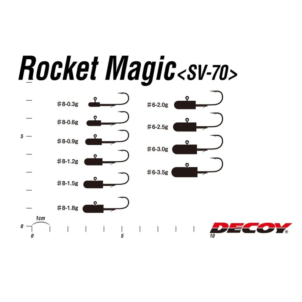 Decoy Rocket Magic Jighead SV-70 - 0.9 gr
