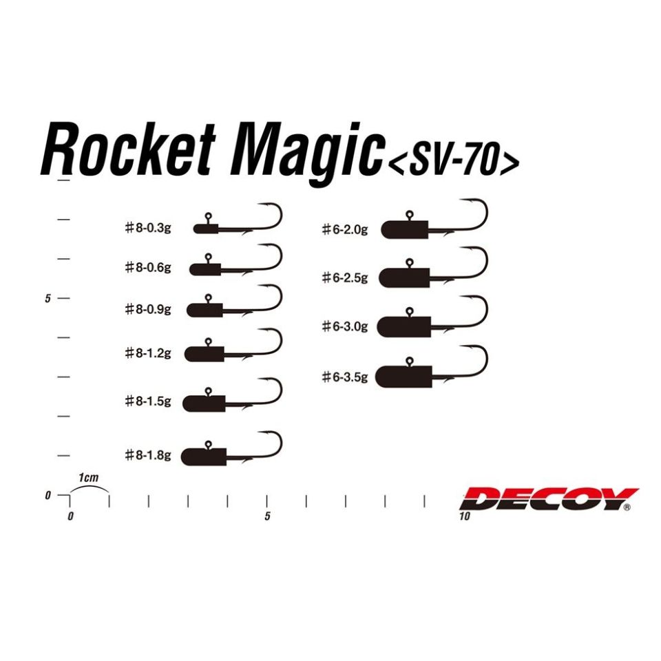 Decoy Rocket Magic Jighead SV-70 - 1.2 gr