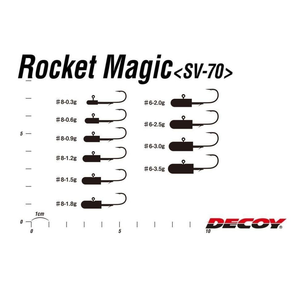 Decoy Rocket Magic Jighead SV-70 - 2.5 gr