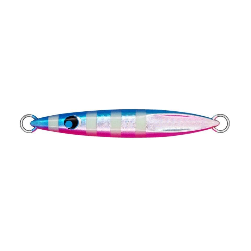 Uroco Chibi 60 gr Metal Jig - 008G Blue Pink Zebra Glow