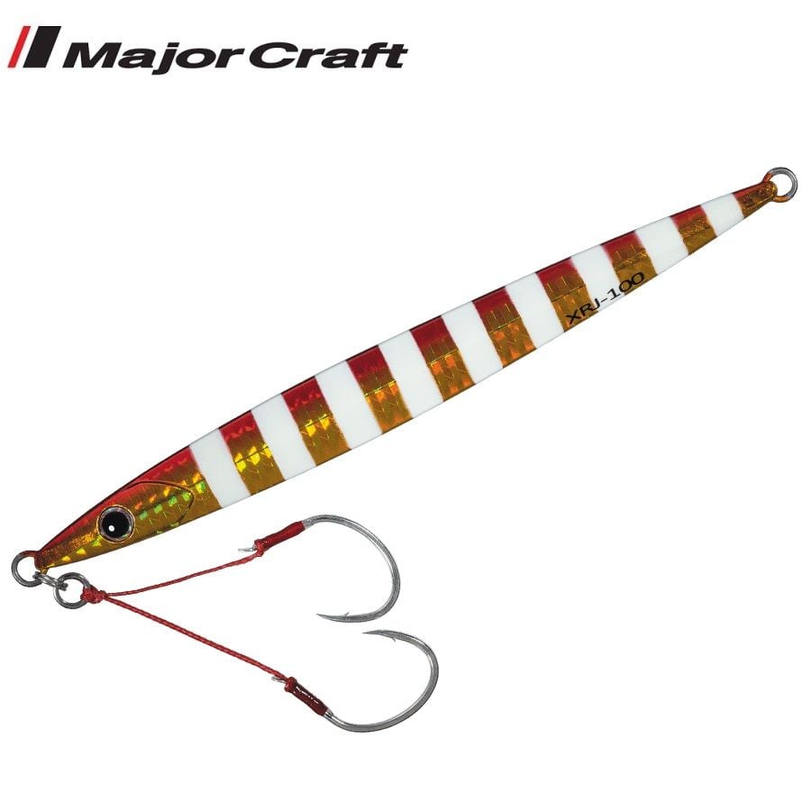 Major Craft Crossride Jig Heavy Metal 80 gr 008 Zebra Red Gold